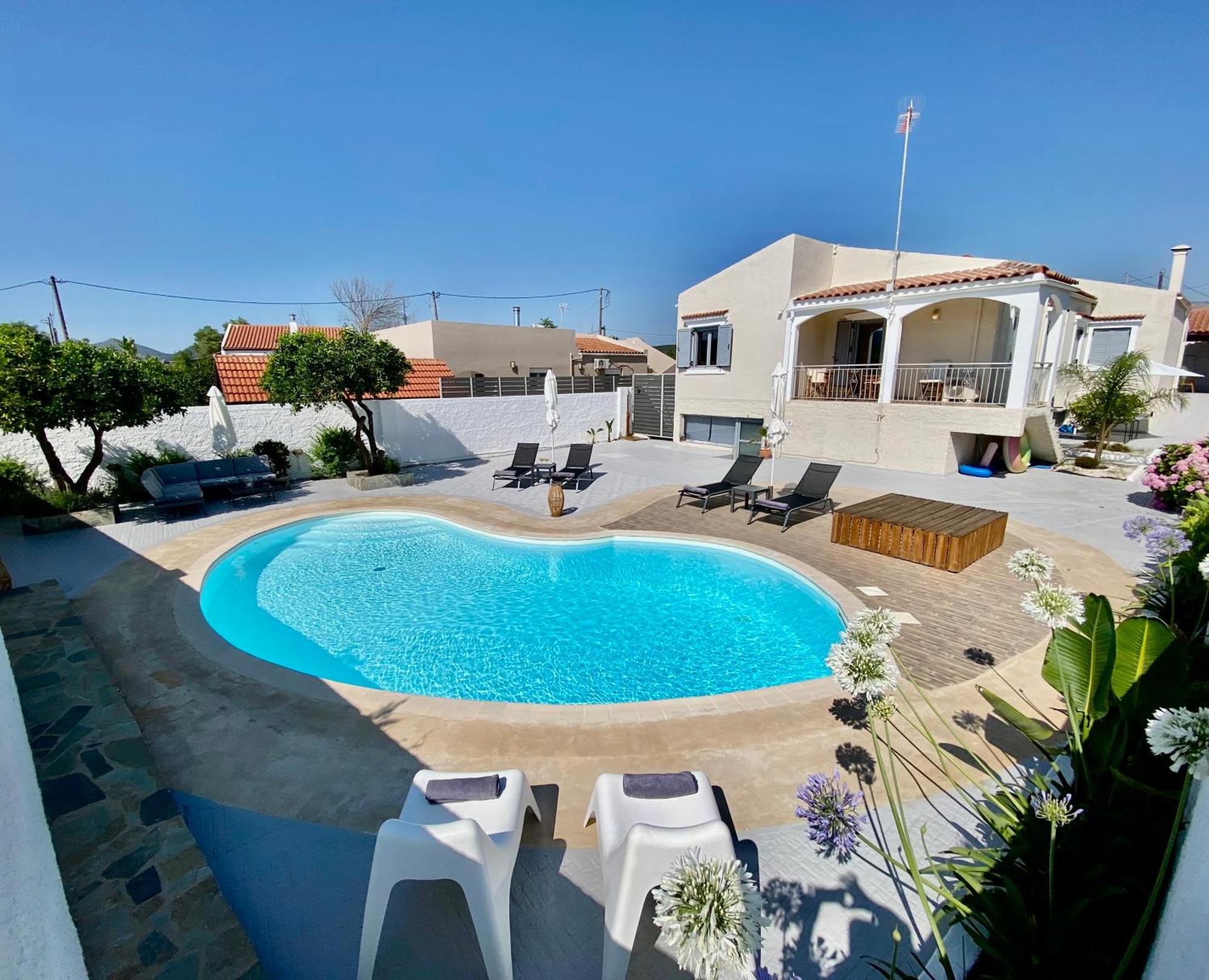 Villa Elena - Private Villa In The Heart Of Nature Chania  Exterior foto
